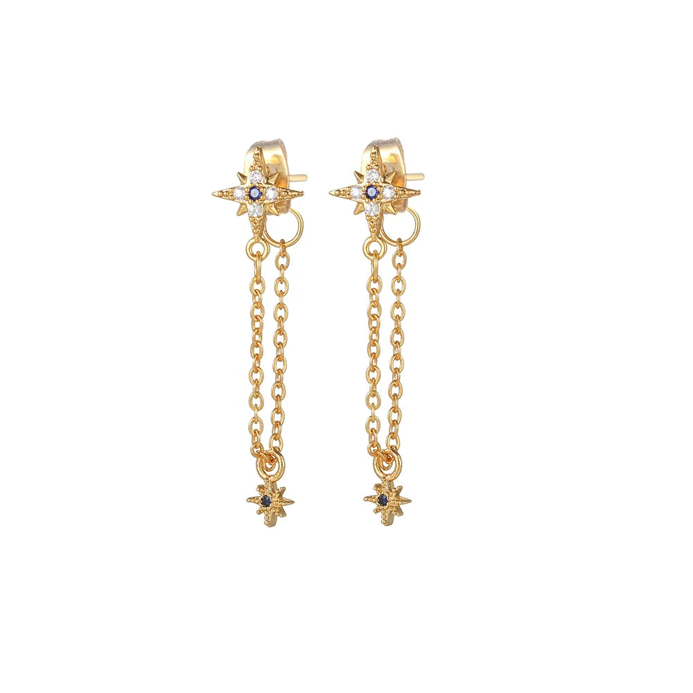 CowLost | stainless-steel-cubic-zirconia-chain-hoop-earring-for-women |16