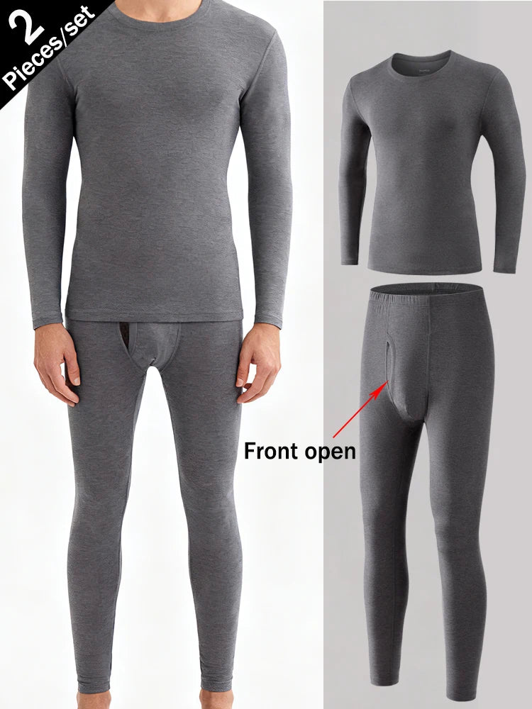 CowLost | 2-pieces-set-long-johns-thermal-underwear |2