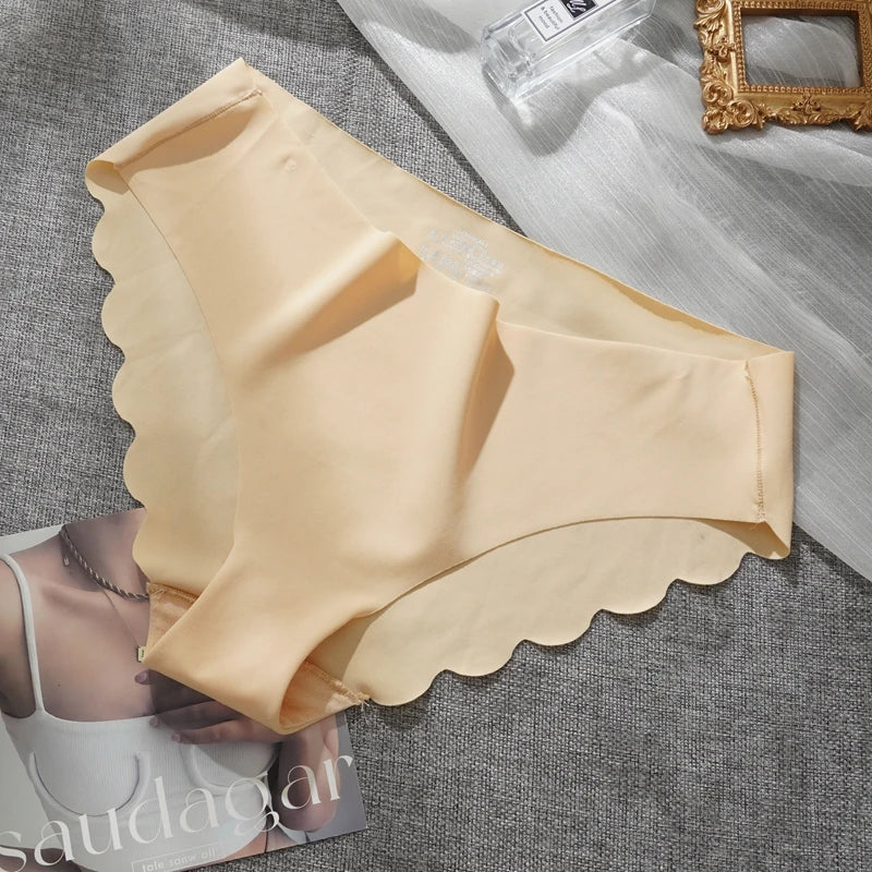 CowLost | s-2xl-womens-seamless-panties-ice-silk-solid-underwear |11