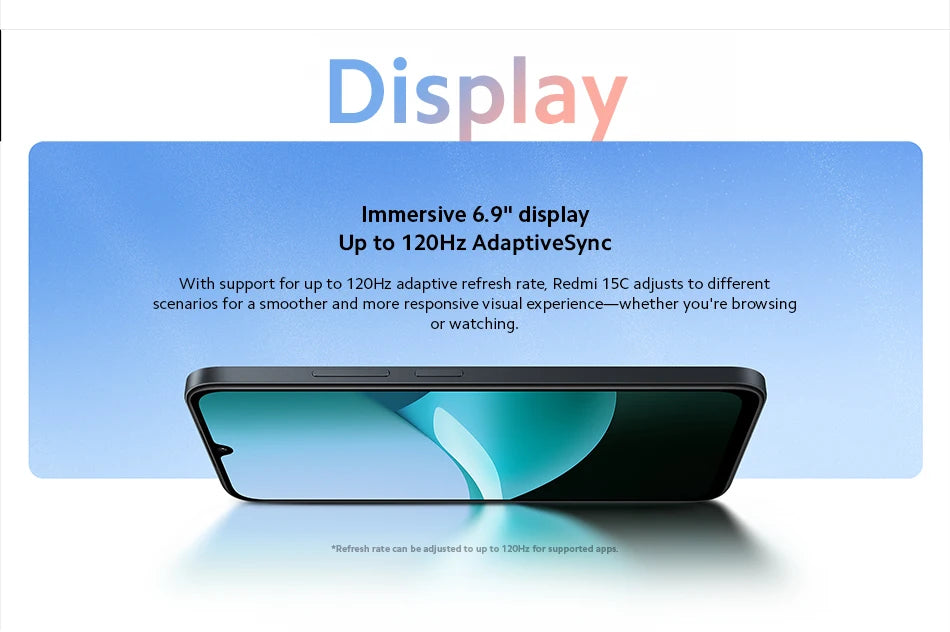 CowLost | redmi-15c-global-version-xiaomi-smartphone-mediatek-helio-g81-ultra-50mp-main-camera-120hz-6-9-dot-drop-display-33w-charging |16