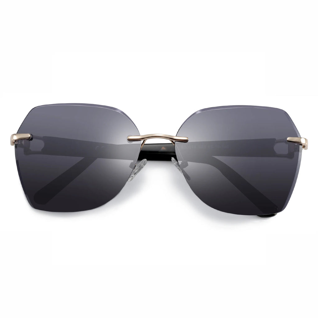 CowLost | zenottic-fashion-women-rimless-sunglasses-for-ladies-trendy-geometric-diamond-cutting-gradient-lens |24