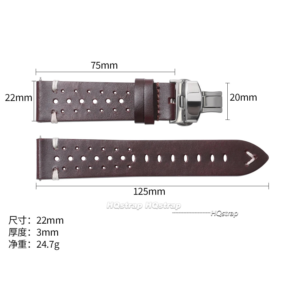 CowLost | bracelets-product_id-handmade-genuine-leather-cowhide-watch-band-20mm-22mm-with-quick-release-butterfly-buckle |13