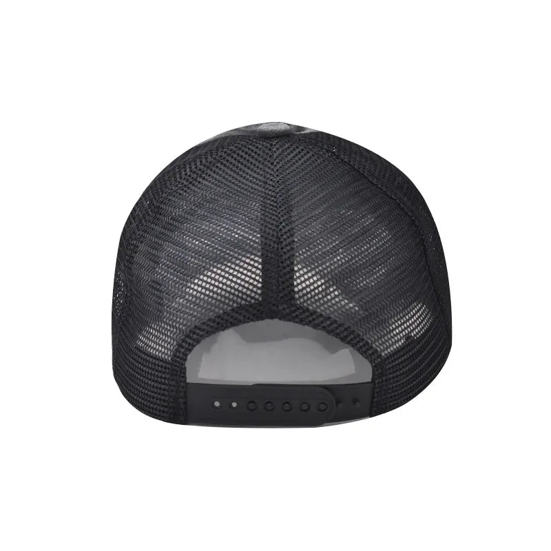 CowLost | washed-cotton-mesh-breathable-baseball-cap-made-old-ripped-light-board-cap |4