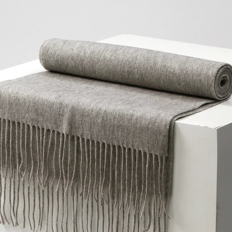 CowLost | winter-pure-long-wool-scarf-women-luxury-brand |33