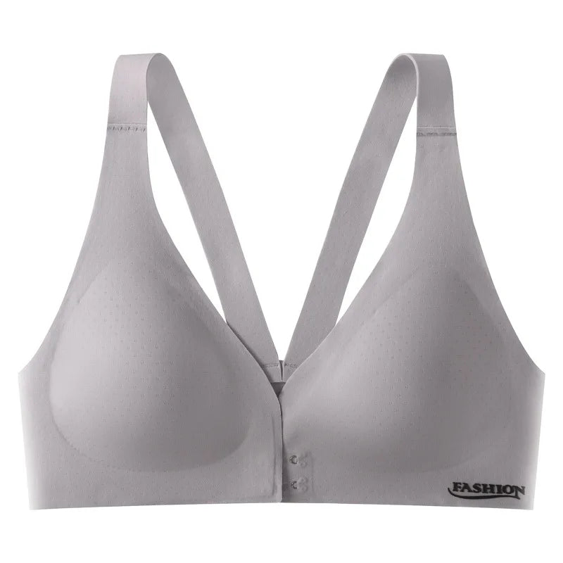 CowLost | product_id-plus-size-adjustable-front-buckle-sports-bra-wire-free-breathable-supportive |15