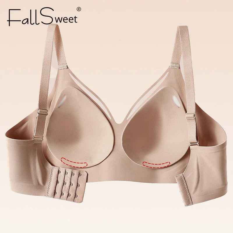 CowLost | product_id-fallsweet-plus-size-wireless-seamless-push-up-bra-for-women-comfortable-breathable |6