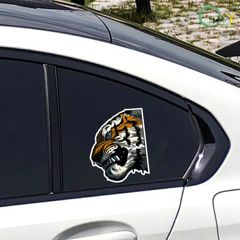 CowLost | reflective-car-sticker-tiger-side-face |5