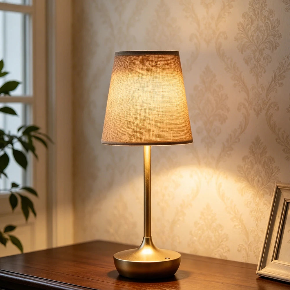 CowLost | product_id-rechargeable-dimmable-led-table-lamp-with-usb-and-fabric-shade-for-bedroom-bedside |4