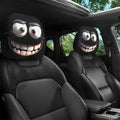 CowLost | car-seat-covers-product_id-2pcs-smiley-face-car-pillowcase-soft-polyester-headrest-cushion-covers-washable |1