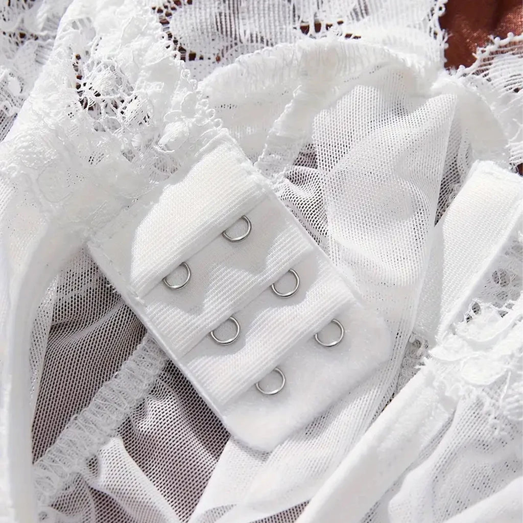 CowLost | transparent-white-sexy-lingerie-women-underwear-temptation-sleepwear-lace |4