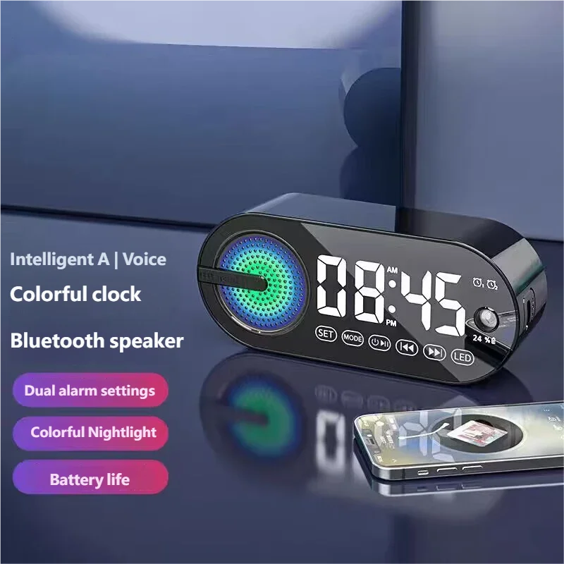 CowLost | product_id-homefish-smart-wireless-bluetooth-mini-speaker-alarm-clock-portable-subwoofer-gift |4