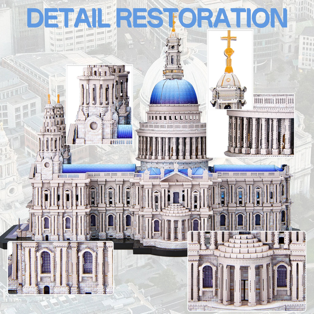 CowLost | fencing-barriers-piececool-3d-metal-model-kit-st-pauls-cathedral-puzzle-diy-craft |3