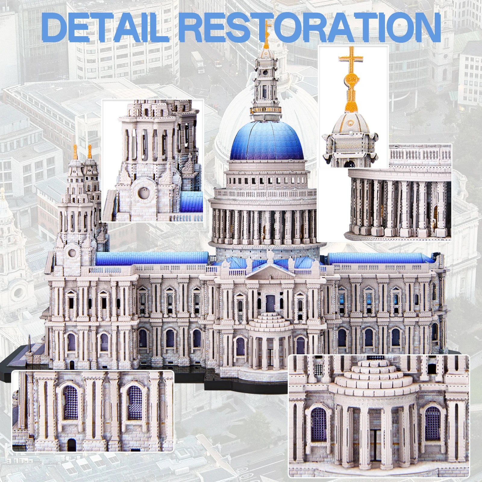 CowLost | fencing-barriers-piececool-3d-metal-model-kit-st-pauls-cathedral-puzzle-diy-craft |3