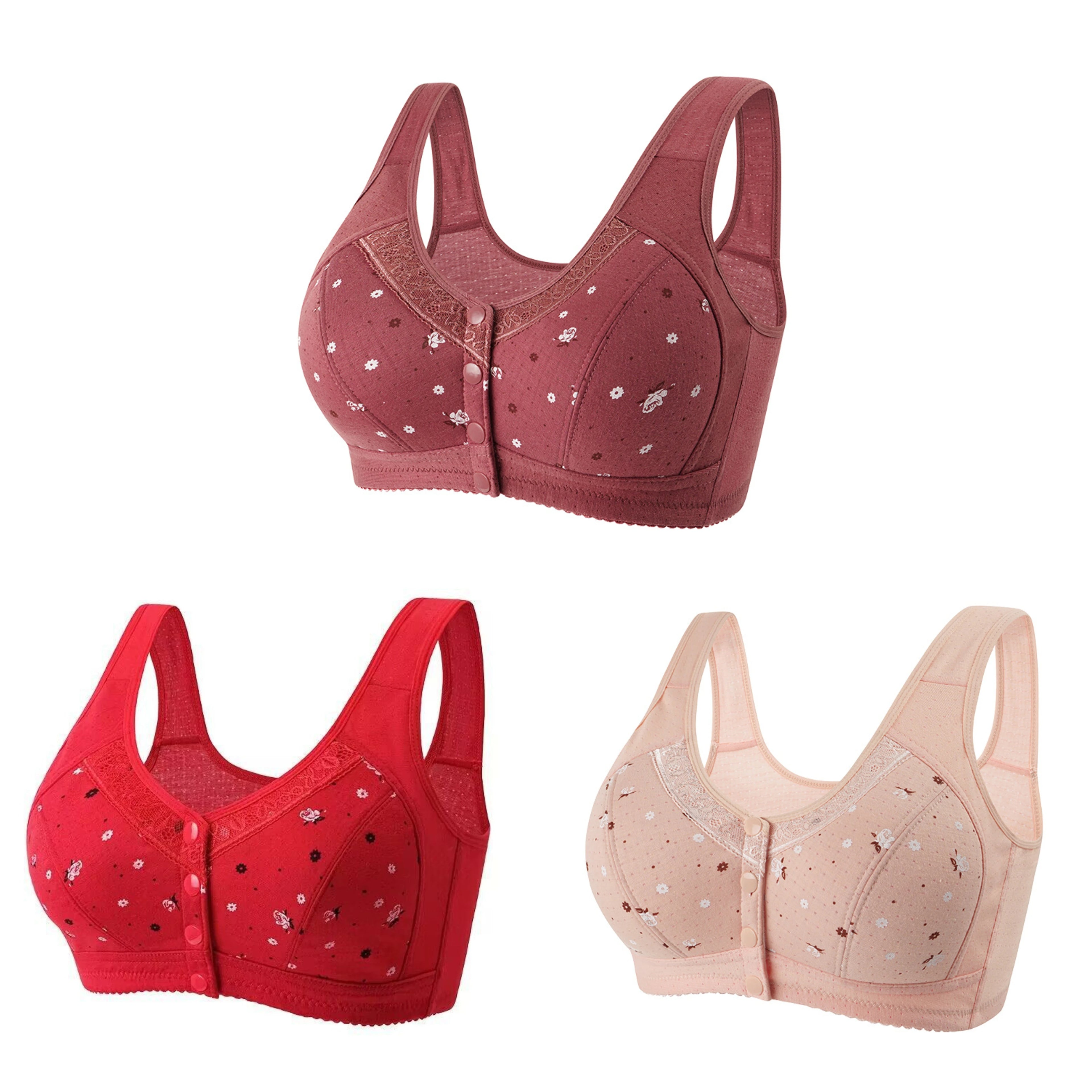 CowLost | product_id-fallsweet-3-piece-wireless-front-closure-seamless-lace-bra-set-plus-size |21
