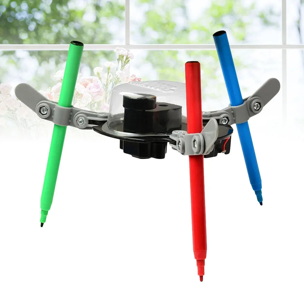 DIY Creative Doodling Robot Kit Auto Graffiti Drawing Science Toy for Kids Teens