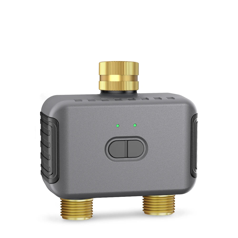 Tuya Smart Dual Water Timer Bluetooth Zigbee Outdoor Garden Irrigation Controller