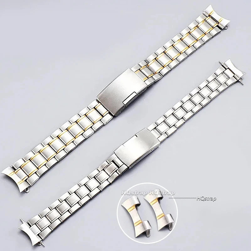 CowLost | product_id-stainless-steel-curved-end-watchband-20-22mm-for-rolex-seiko-replacement-unisex-strap |8
