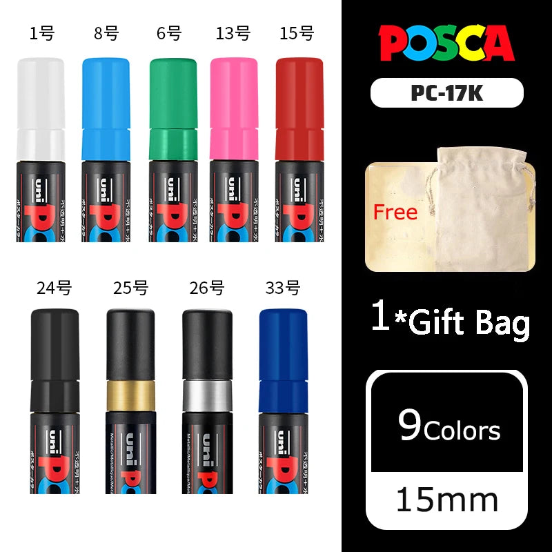 CowLost | product_id-uni-posca-paint-marker-pens-set-pc-1m-pc-3m-pc-5m-pc-8k-pc-17k-16-colors-art-markers-for-graffiti-drawing |57