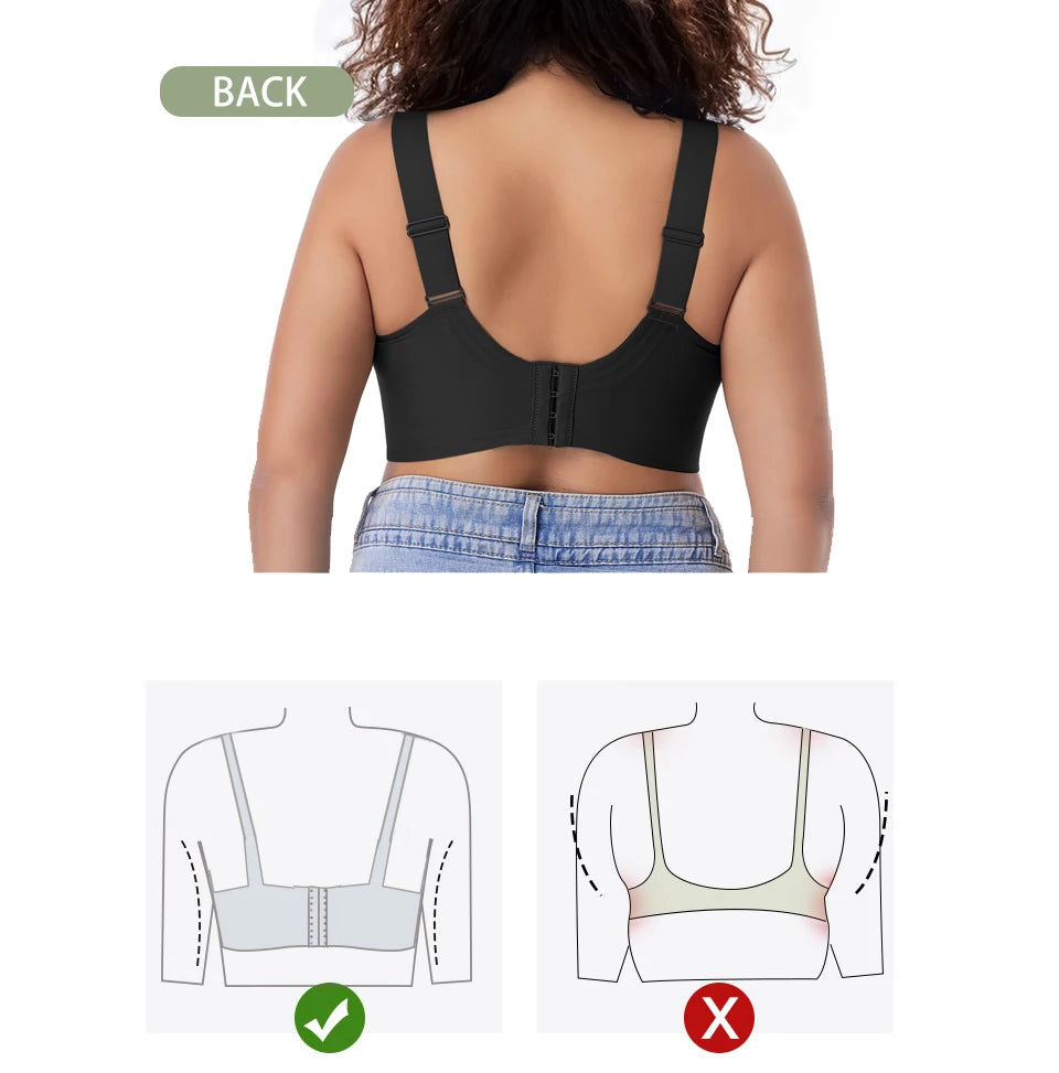 CowLost | wireless-bras-for-women-seamless-full-coverage-bra-no-underwire-soft-push-up-everyday-bralette |9