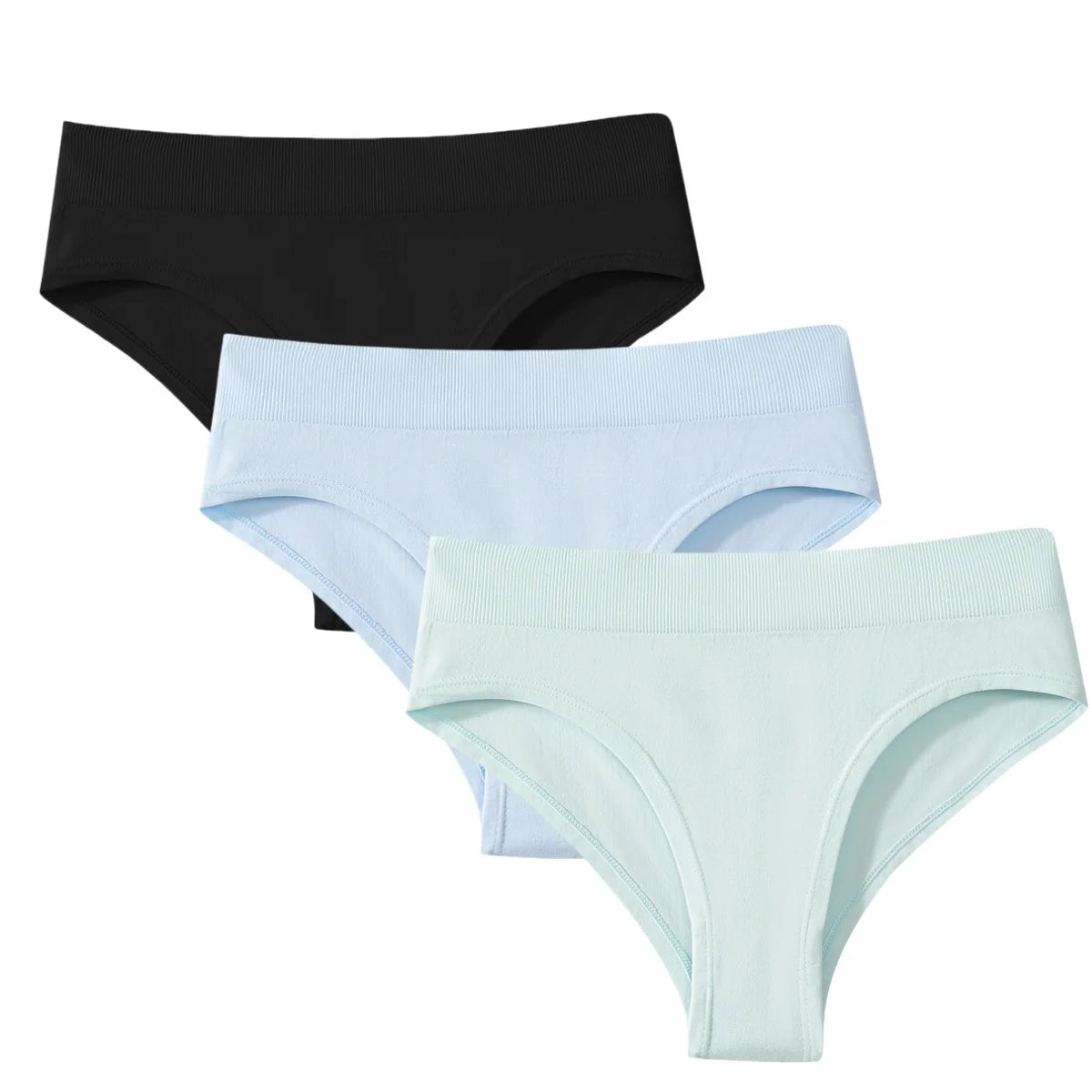 CowLost | product_id-3pcs-womens-high-rise-solid-color-briefs-panties-plus-size-s-3xl |27