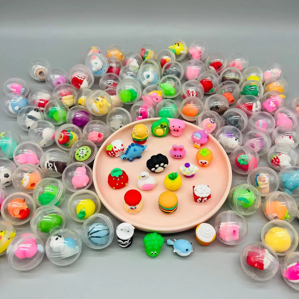 32mm Transparent Twisted Egg for Mini Claw Machine Toy Accessories Cute Plush Dolls Gift