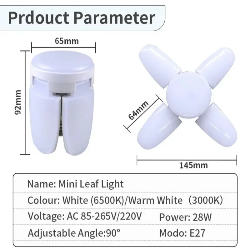 CowLost | product_id-28w-e27-foldable-fan-shaped-led-bulb-bright-white-40-pack-for-homes-warehouses-garages |5