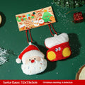 Cute Plush Santa Claus Christmas Tree Pendant Keychain Ornament Toy