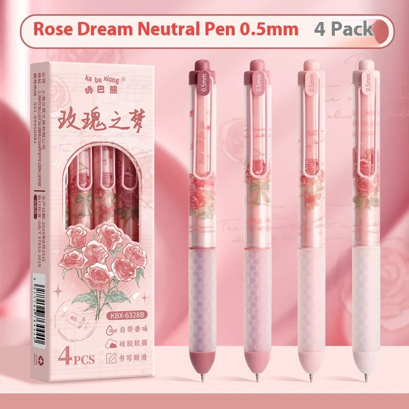 CowLost | product_id-fragrance-gel-pens-0-5mm-black-ink-rose-dog-coffee-assorted-colors-smudge-proof-comfortable-grip-for-study-and-homework |29