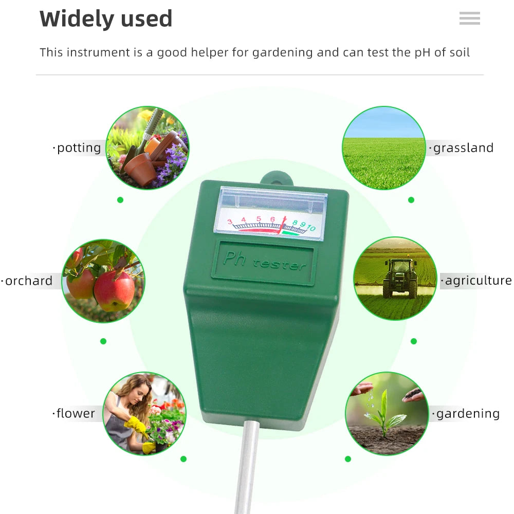 Digital Soil PH Meter Tester with Probe for Garden Plant Soil Acidity Test