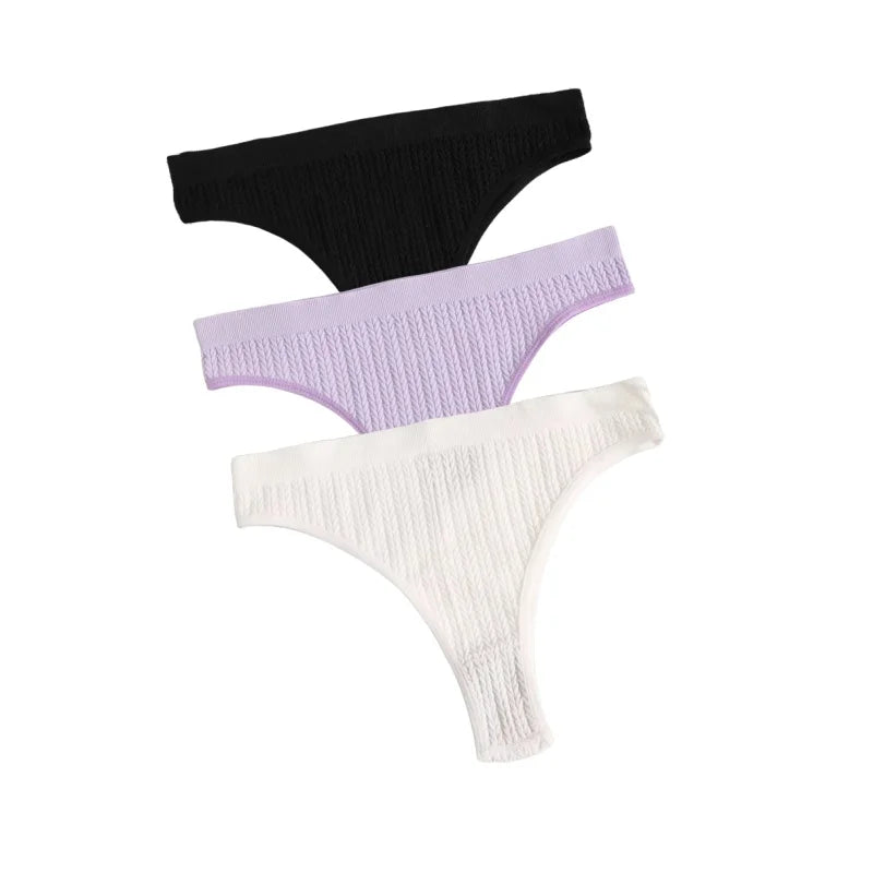 CowLost | product_id-3pcs-seamless-low-waist-women-s-stretch-briefs-solid-color-panties |21