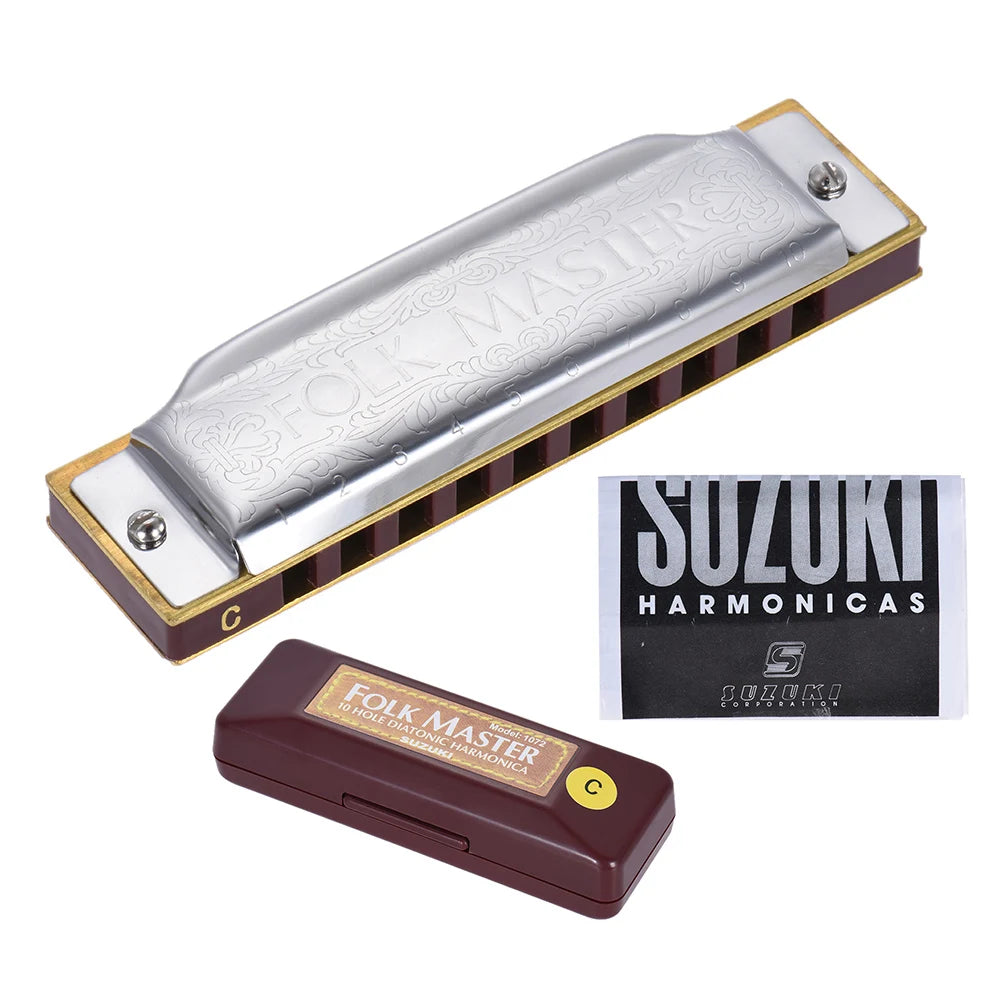 CowLost | product_id-folkmaster-10-hole-diatonic-blues-harmonica-key-of-c-with-20-tones-a-b-e-f-g-standard |9