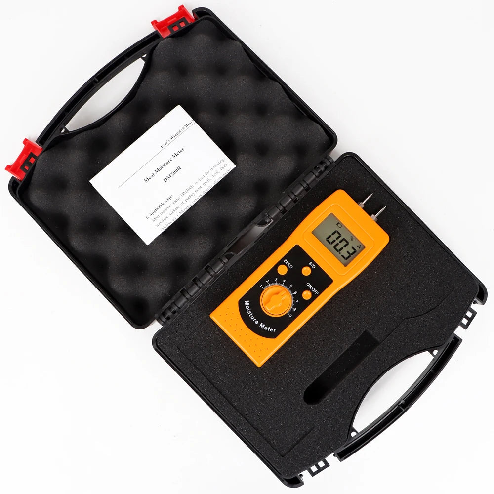 DM200 Portable Digital Multifunctional Moisture Meter for Wood, Paper, Concrete, and Meat
