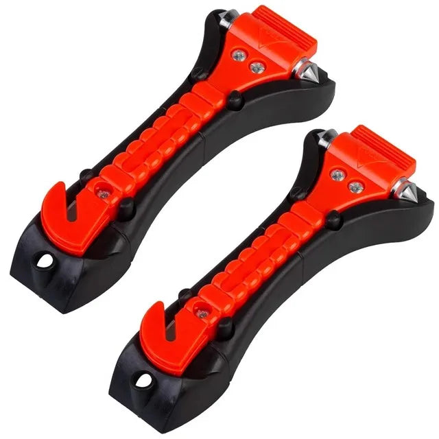 CowLost | 1-2pcs-survival-safety-hammer-camping-driving-car-seat-belt-cutter-2-in-1 |9