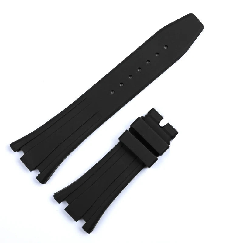 CowLost | product_id-26-27mm-waterproof-soft-silicone-strap-with-link-pin-for-ap-royal-oak-ga2100-ga-2110-replacement-watchband |25