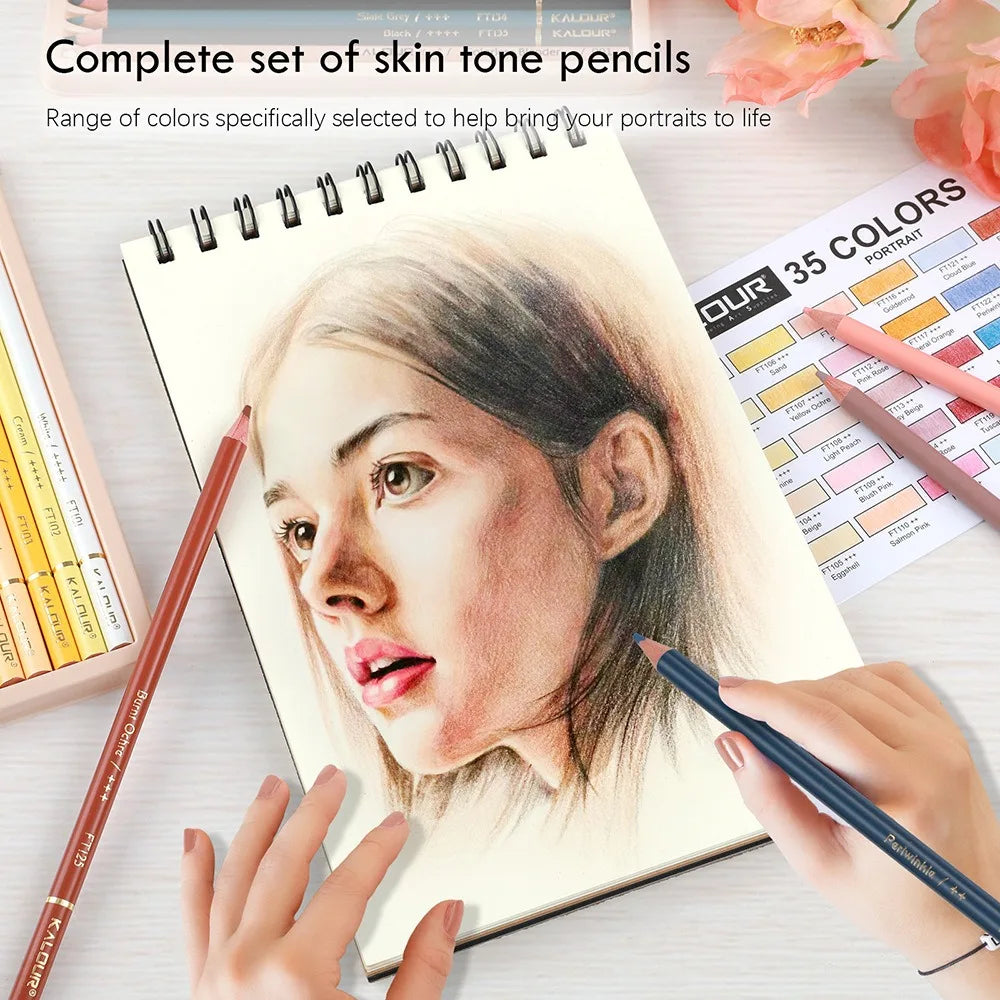 CowLost | product_id-kalour-35pcs-skin-tone-oil-based-wood-pencils-for-painting |2