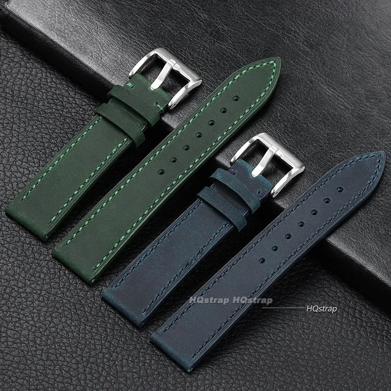 CowLost | bracelets-product_id-handmade-genuine-leather-watchband-vintage-brown-black-18-22mm-quick-release-cowhide-strap |3