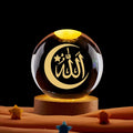 CowLost | 6cm-3d-crystal-ball-night-light-ramadan-decoration-for-home |8