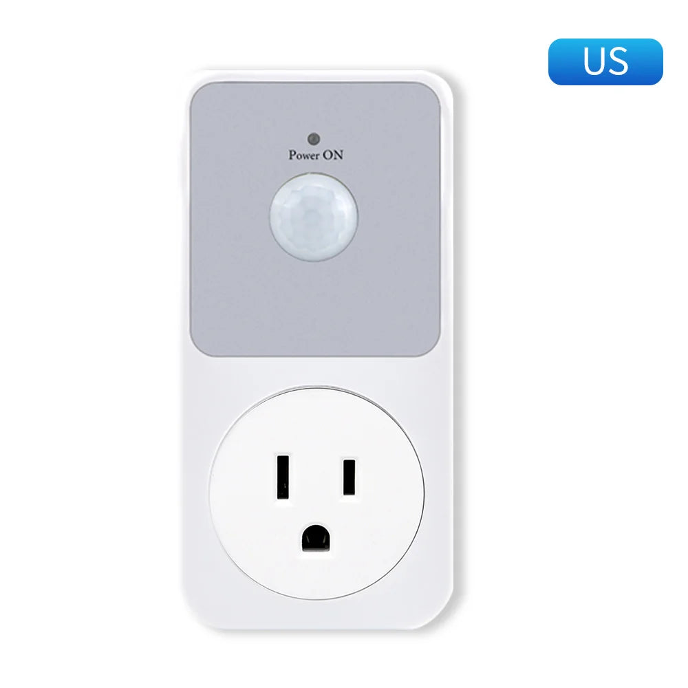 PIR Sensor Socket Lamp Holder 110-240V Infrared Detection 120° Automatic Induction Switch