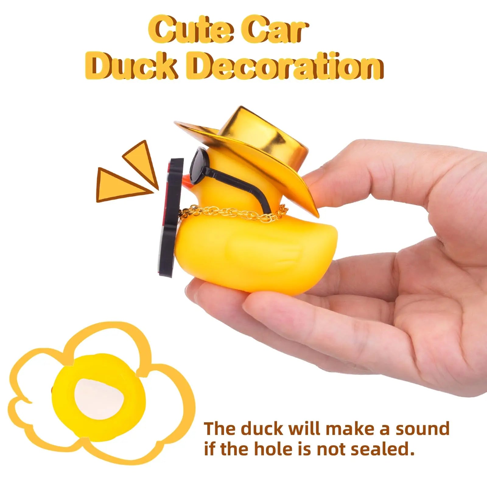 CowLost | product_id-yellow-rubber-duck-car-dashboard-decoration-with-cowboy-hat-necklace-sunglasses-and-mini-musical-instrument |5