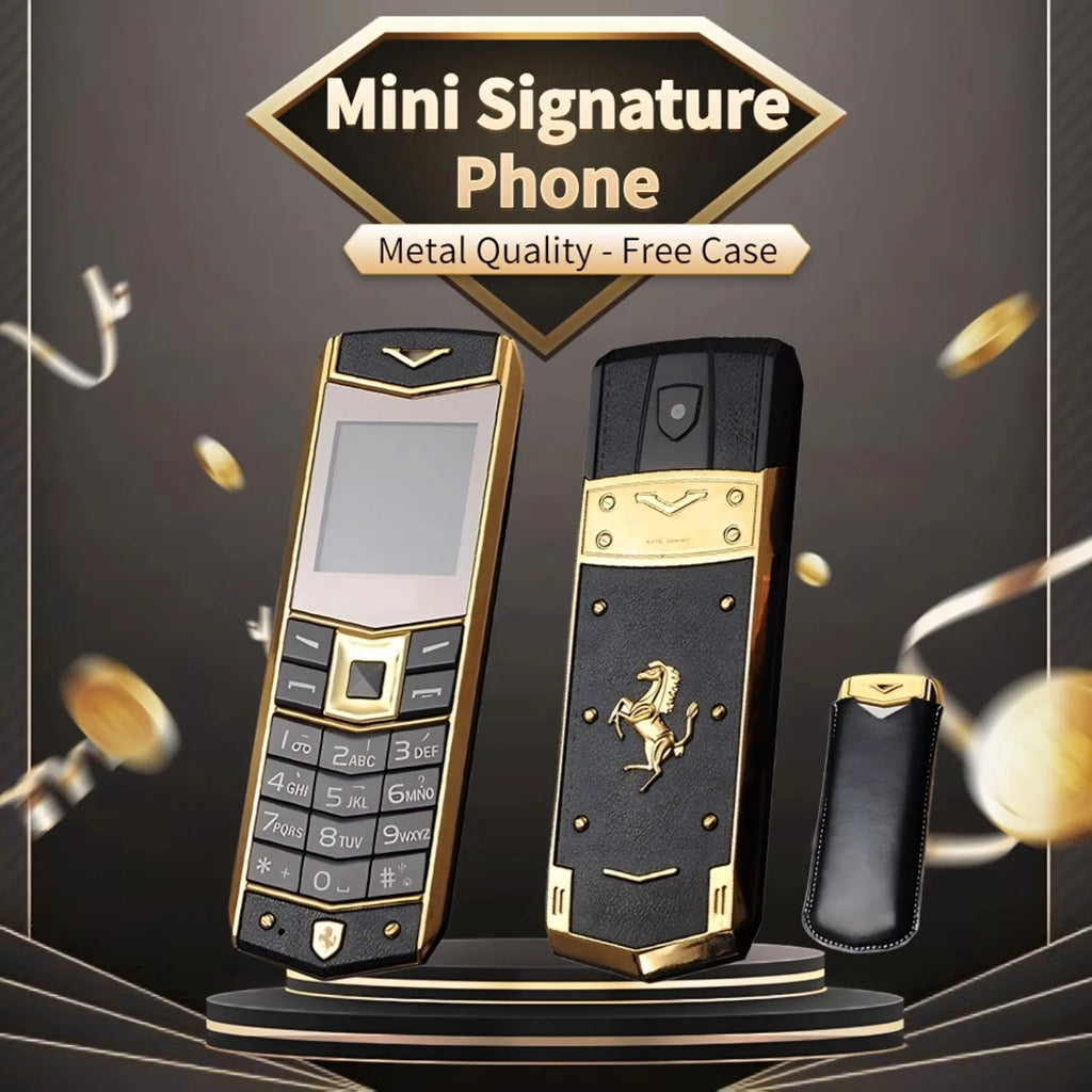 CowLost | mini-classic-luxury-phone-metal-frame-dual-sim-bluetooth |6