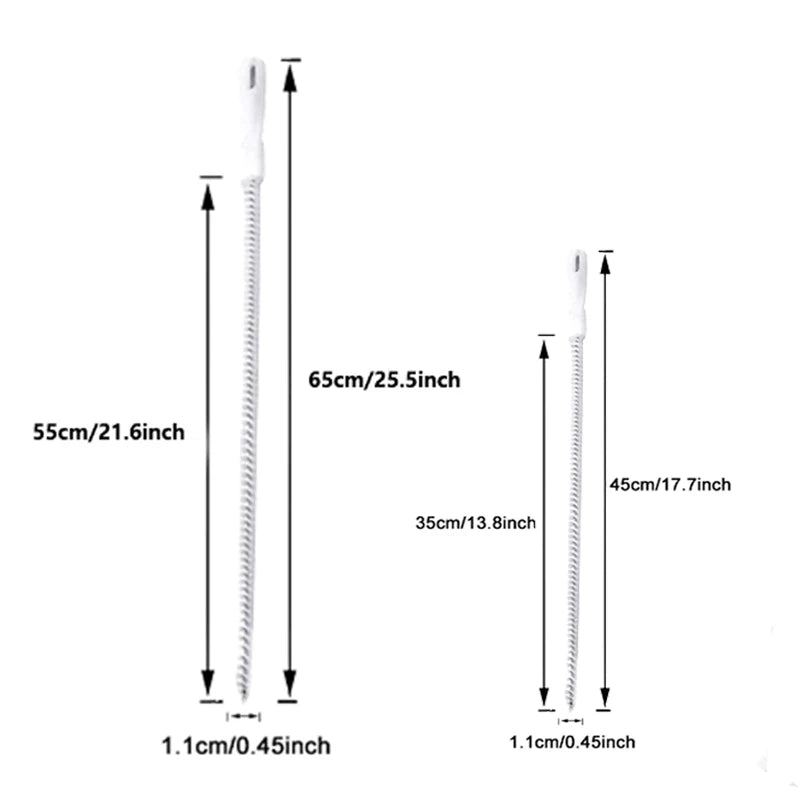 CowLost | 1-2pcs-long-clean-brush-sink-pipe-dredging-brush-clog-hole-remover |6