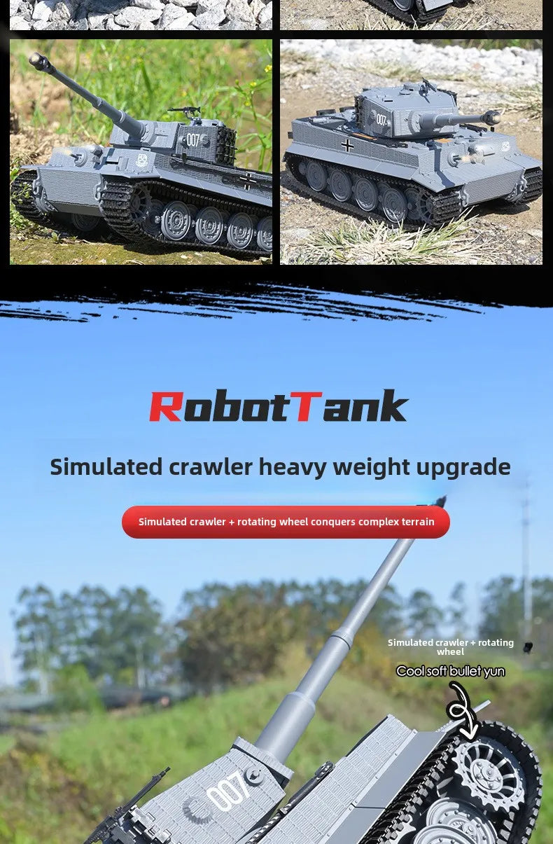 CowLost | intercom-accessories-taigen-1-24-rc-tiger-i-battle-tank-radio-control-toy |11
