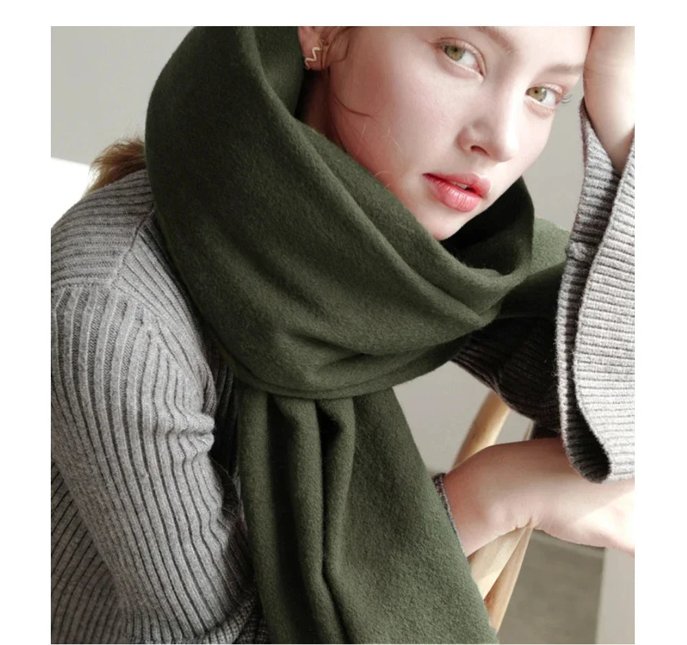 CowLost | solidlove-wool-winter-scarf-women |50
