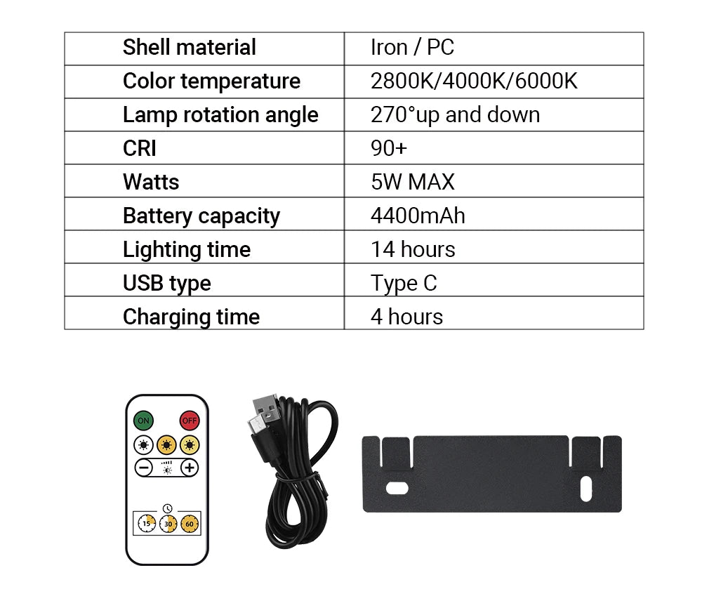 CowLost | product_id-rechargeable-40cm-wireless-led-wall-lamp-with-remote-control-4400mah-battery |12