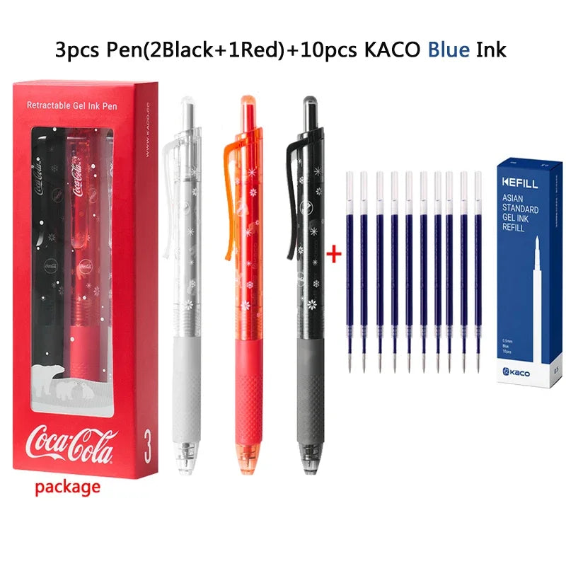 CowLost | product_id-kaco-x-coca-cola-3-pack-gel-pens-0-5mm-black-red-needle-point-1800m-long-writing-for-school-office |27