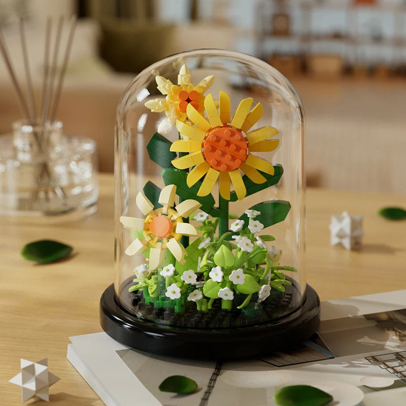CowLost | product_id-micro-particle-building-block-sunflower-bouquet-diy-puzzle-toy-desktop-decoration |33