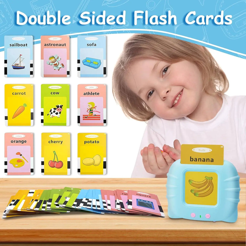 Talking Flashcards Early Education Electronic Montessori Toy for Kids Toddlers Preschool Gift