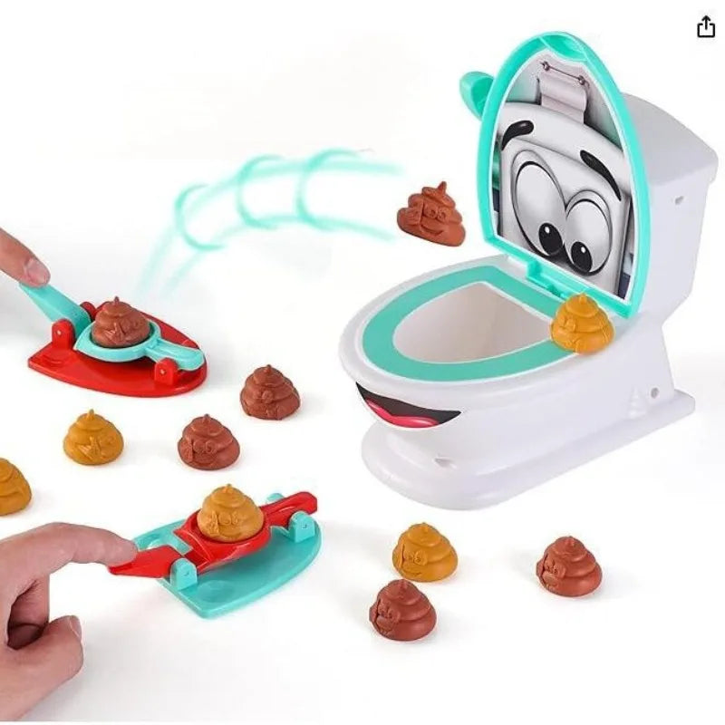 Mini Toilet Anti-Stress Two-Person Interactive Catapult Shooting Game