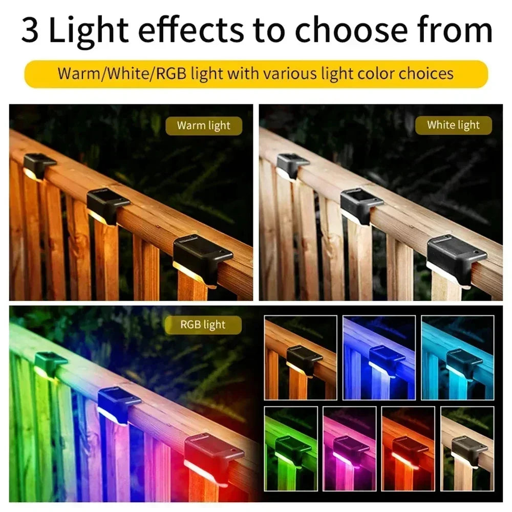 CowLost | product_id-4pcs-solar-waterproof-led-deck-step-fence-lights-for-outdoor-yard-garden |5