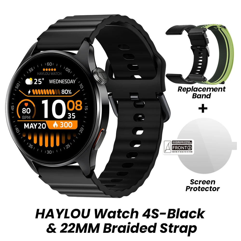 CowLost | haylou-watch-4s-gps-smartwatch-1-43-hd-amoled-display |36